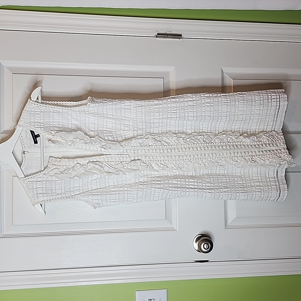 Nanette Lepore White Alice's Dress Sheath Dress, Women's Size 10
